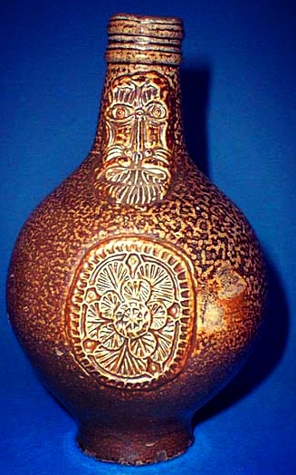 Witches' Bottle - Bellarmine jug, c. 1650