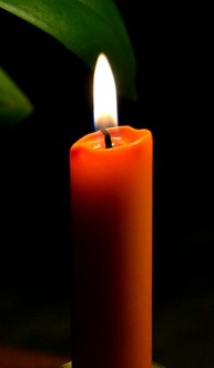 orange candle
